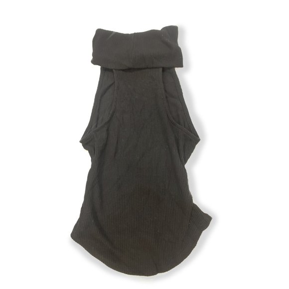 Mock Neck Ribbed Tank Top - Picture 2 of 2